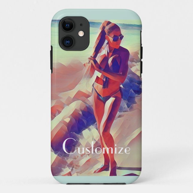 Beach Girl Thunder_Cove  Case-Mate iPhone Case (Back)