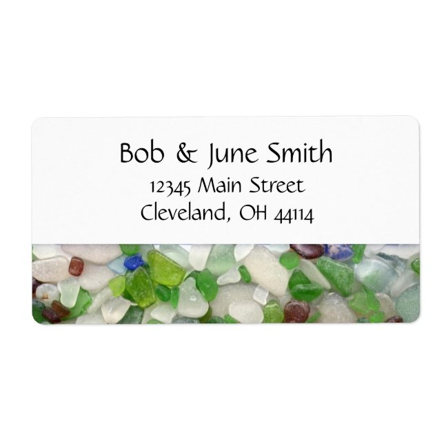 Beach Glass Address Labels (Front)