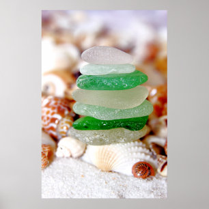 Beach Glass Poster