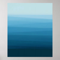 Beach Glass Watercolor Sea Gradient Colour Block