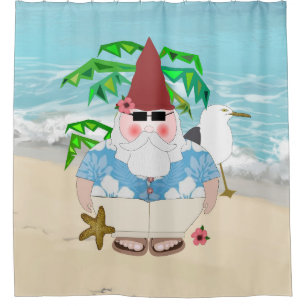 Beach Gnome Shower Curtain