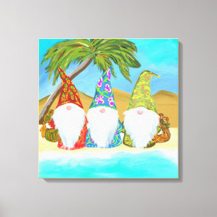 BEACH GNOMES   CANVAS PRINT