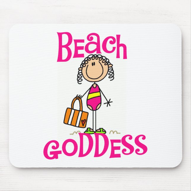 Beach Goddess Tshirts and Gifts Mouse Pad (Front)