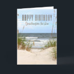 Beach Granddaughter-In-Law Birthday Card<br><div class="desc">Beach Granddaughter-In-Law Happy Birthday</div>