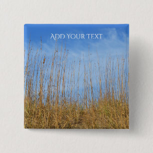 Beach Grass by Shirley Taylor 2 Inch Square Button