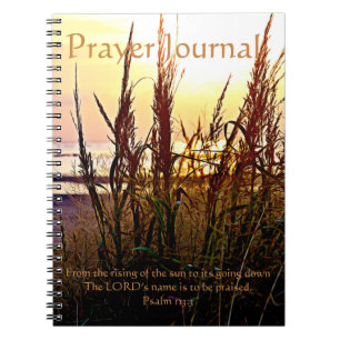 Beach Grass Sunset Prayer Journal