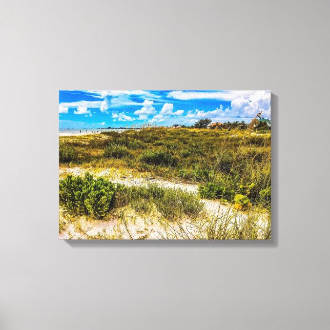 Beach Greens Canvas Print (Front)