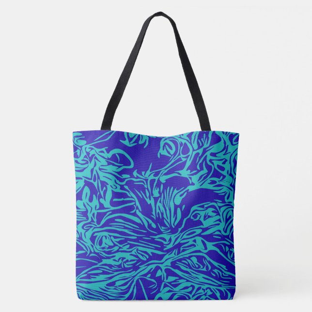 Beach Grocery Shopping Weekend Re-Usable Tote Bag (Back)