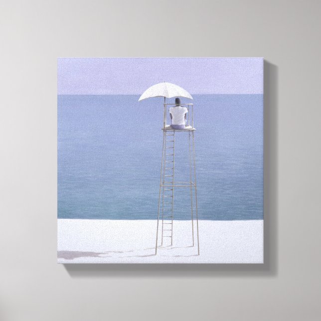 Beach guard 2004 canvas print (Front)
