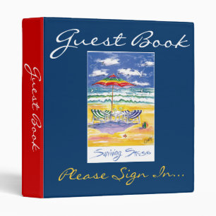 Beach Guest book Binder