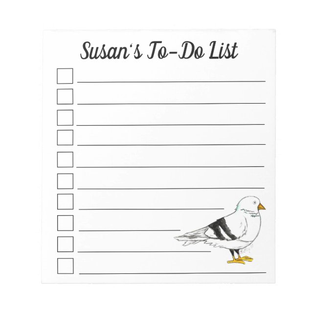 Beach Gull Seagull New York City Pigeon Bird Notepad (Front)