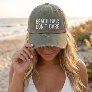Beach Hair Don't Care Embroidered Hat