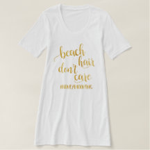 Beach Hair Don't Care Honeymoon Bride Dress