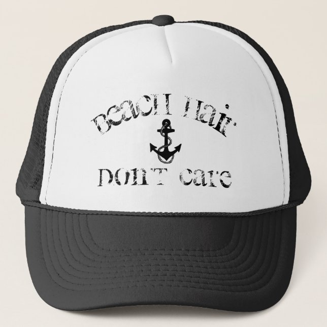 BEACH HAIR DON'T CARE! | TRUCKER HAT (Front)