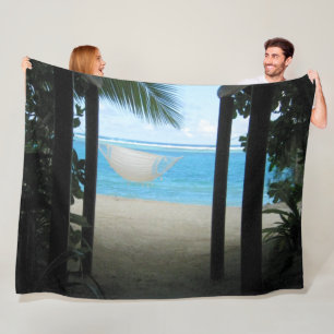 BEACH HAMMOCK  FLEECE BLANKET