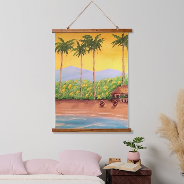 Beach Hanging Tapestry (Bedroom)