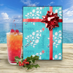 Beach Happy Holidays Wrapping Paper