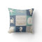 Beach Happy Place Blue Aqua Old Wood Sea Pillow