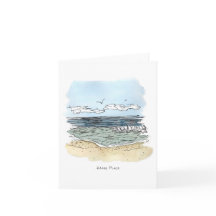 Beach Happy Place Note Card