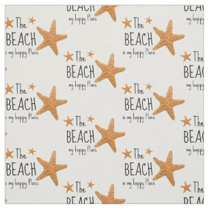 Beach Happy Place Starfish Fabric