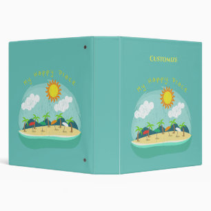Beach Happy Place Thunder_Cove Binder