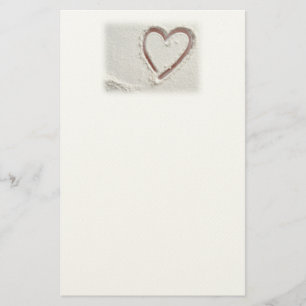 Beach Heart of Sand Wedding Stationery