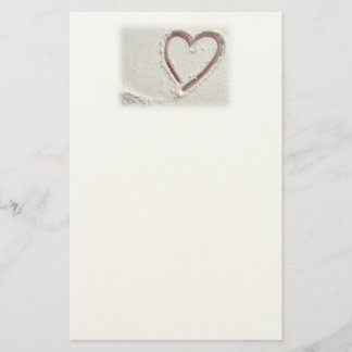 Beach Heart of Sand Wedding Stationery