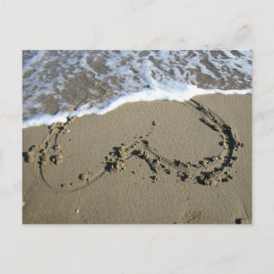 Beach Heart Postcard