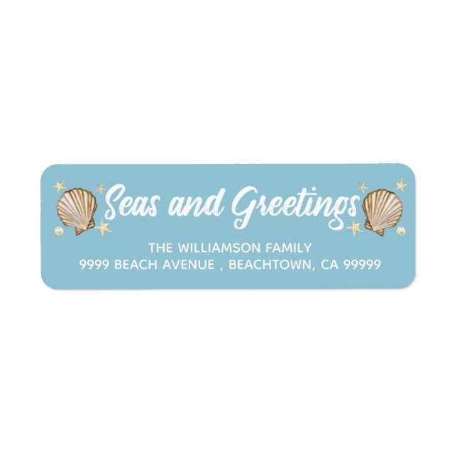 Beach Holiday Seas and Greetings Christmas (Front)