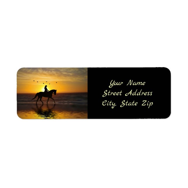 Beach Horse and Rider Dressage Pretty (Front)