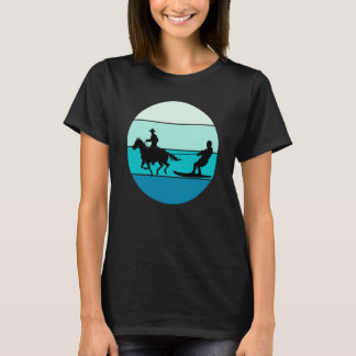 Beach Horse Surfing Equestrian Wakeboarding Water T-Shirt