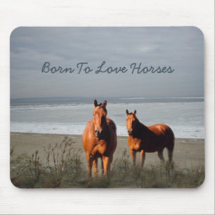 Beach Horses Mousepad