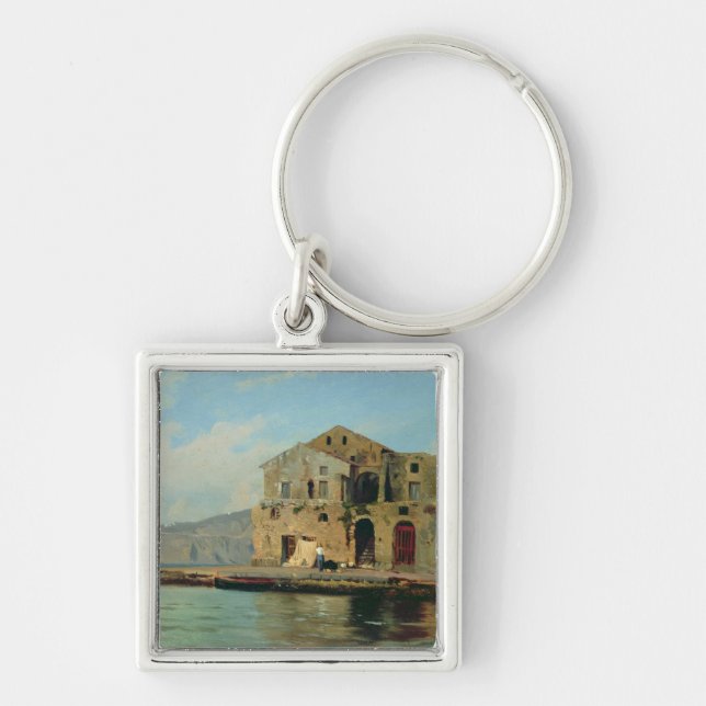 Beach House at Sorrento Keychain (Front)