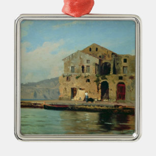 Beach House at Sorrento Metal Ornament