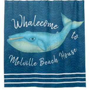 Beach House Blue Whale Nautical Whalecome   Custom