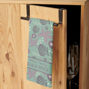 Beach House Custom Kitchen Towel