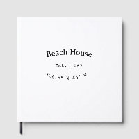Beach house ets. Date year custom coordinates add