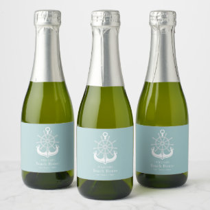 Beach House Family Name Anchor Sparkling Wine Label