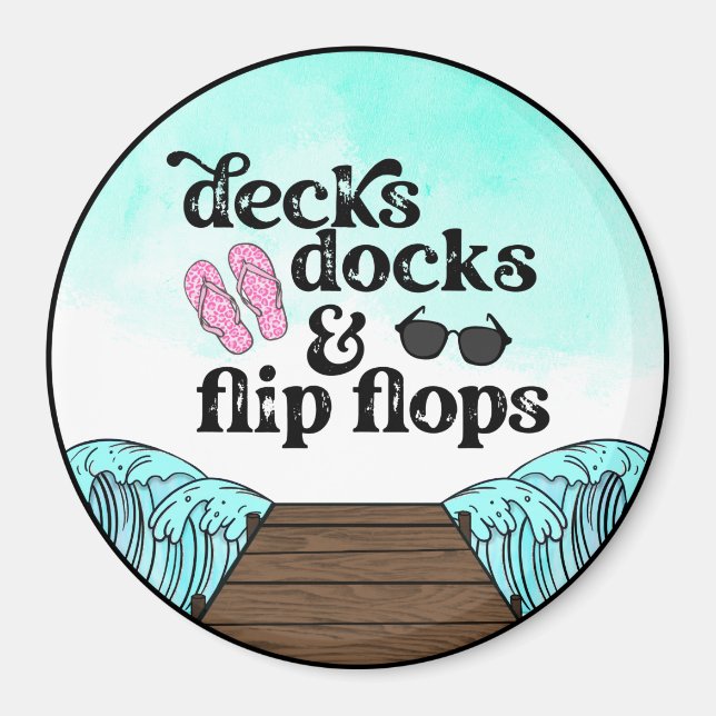 Beach House Fridge Magnet (Front)