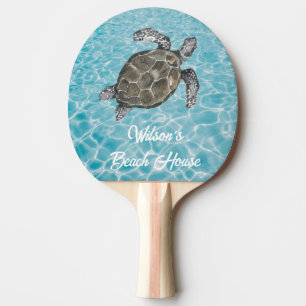 Beach House Fun Underwater Friends Ping Pong Paddle