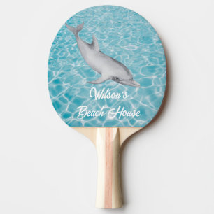 Beach House Fun Underwater Friends Ping Pong Paddle