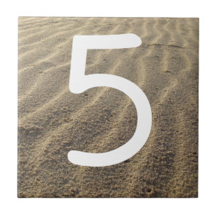 Beach House House Number Tile