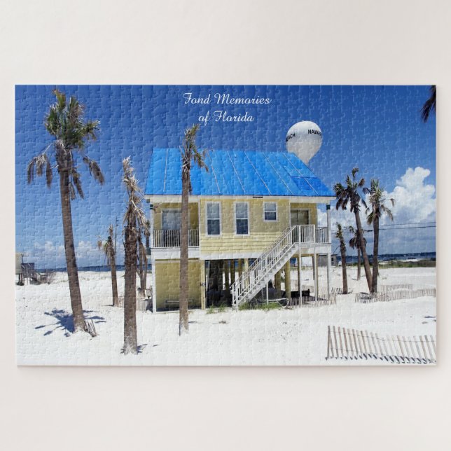 Beach House in Florida Jigsaw Puzzle (Horizontal)