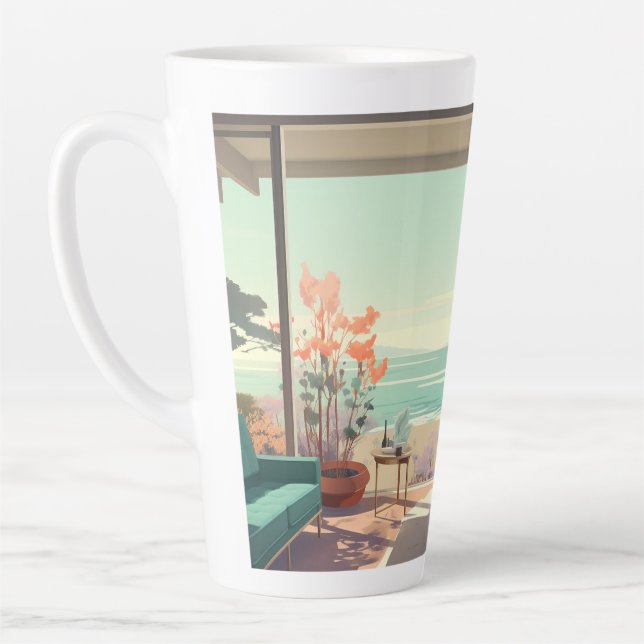 Beach House Latte Mug (Left)