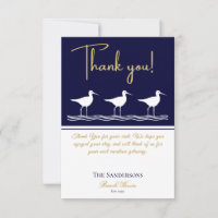 Beach house navy blue Sandpipers