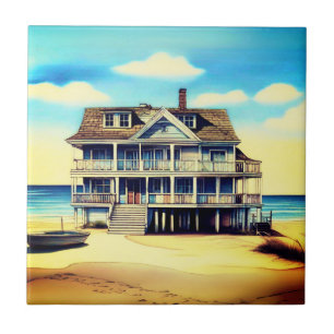 Beach House on the Sand Tile