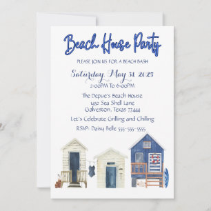Beach House Party Invitation