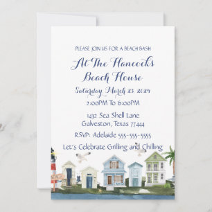 Beach House Party Invitation