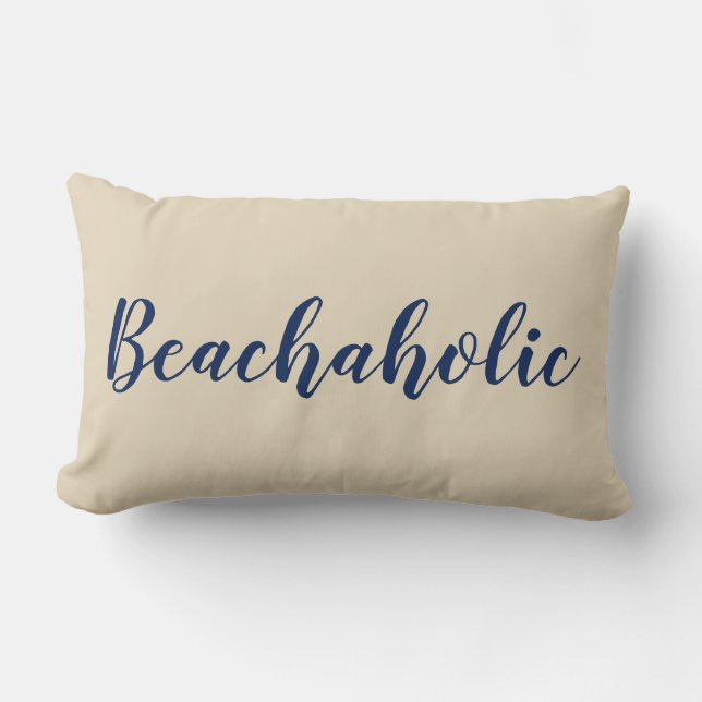 Beach House Pillow | Beachaholic (Front)