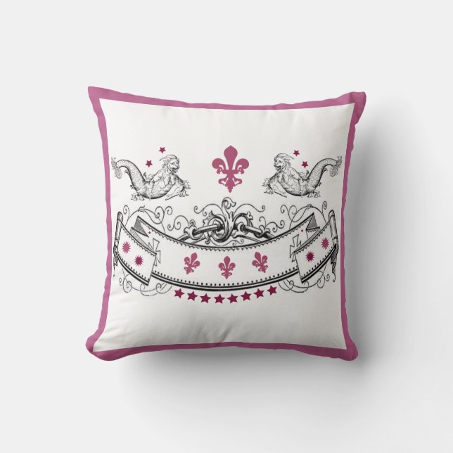 "beach house pillows" throw pillow (Front)